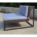 Comfortable PE rattan sofa sets outdoor wicker sofa with coffee table